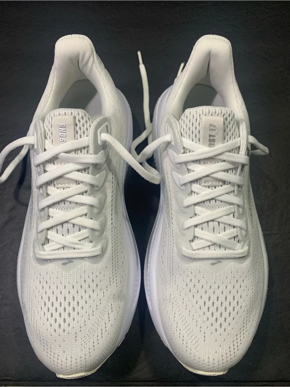 Brooks Ghost 17 Women’s White Running Walking Sneakers Shoe Size- 7 - Picture 3 of 11